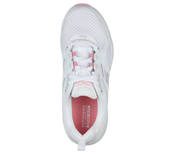 Skechers Women's GOrun Consistent Running Shoes, White/Pink, 6.5