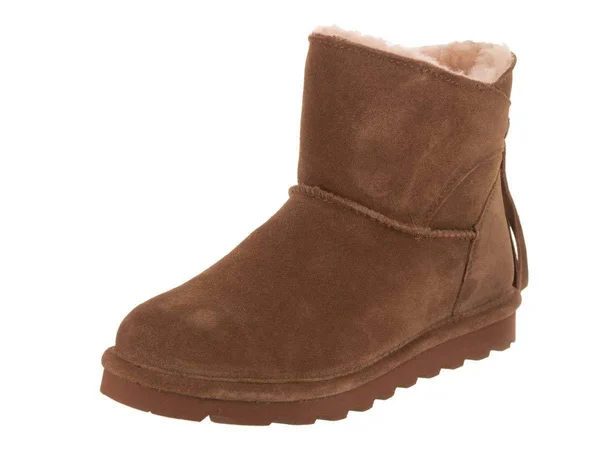 BEARPAW Natalia Suede Tassel Boot with NeverWet - Red
