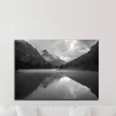 Mountain Lake by Design Fabrikken - Print on Canvas Loon Peak Size: 30x22 H x 42x22 W x 1.5x22 D