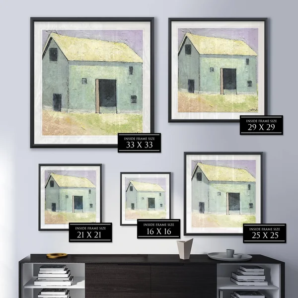 Barn I -Framed Giclee Print - 24x24