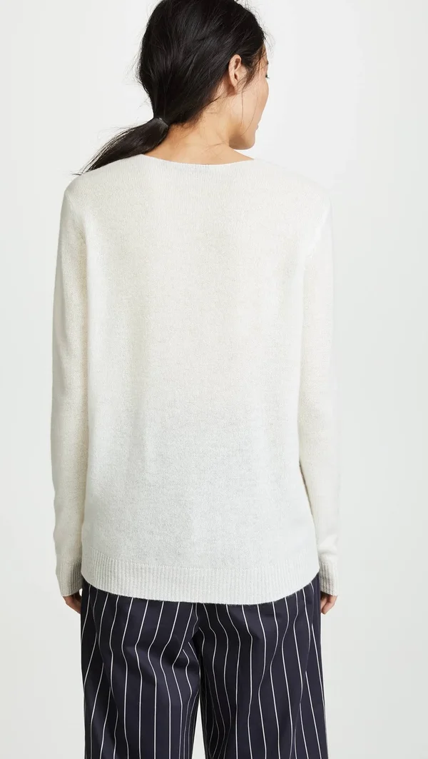 Theory Adrianna Cashmere Sweater Ivory P