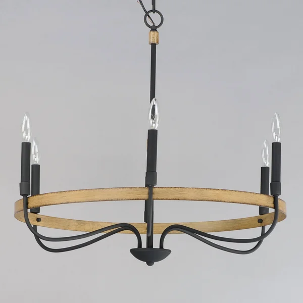 Maxim Lighting 14446DWBK Franklin - 6 Light Chandelier
