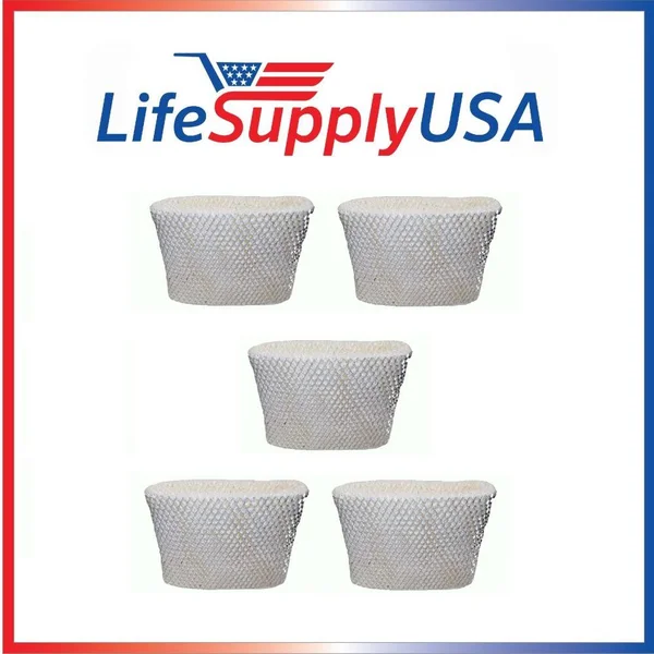LifeSupplyUSA 5 Pack Replacement Filter Holmes Humidifier HWF65 HWF-65 H65-CHM1800, HM1840, HM1845, HM1850
