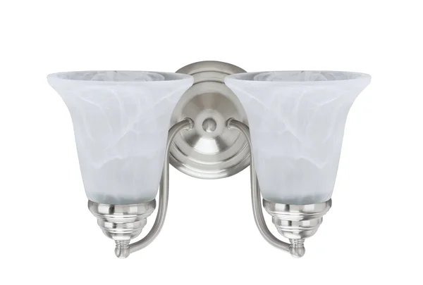Aspen Creative 62134, Two-Light Metal Bathroom Vanity Wall Light Fixture, 12x22 Wide, Transitional Design in Brushed Nickel with
