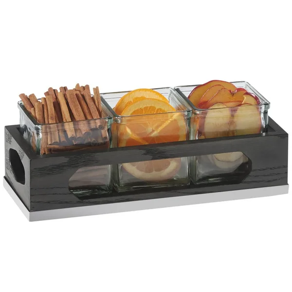 Cal-Mil 3806-87 Cinderwood Jar Holder Tray - 12-3/4x22W x 5x22D x 5-1/8x22H
