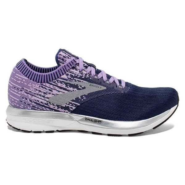Brooks Ricochet - Womens Running Shoes - Purple/Lilac/Navy - Size 6.5