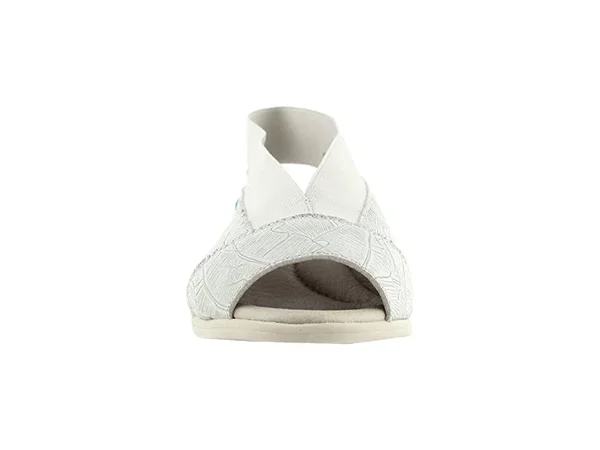 Women's Cloud &Caliber& Peep Toe Leather Sandal - Size 9.5-10US - White