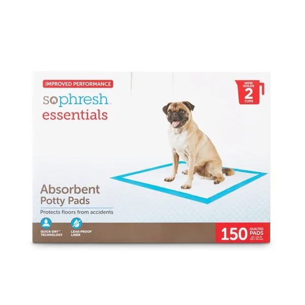 So Phresh Essential Potty Pads, Count of 300, 300 ct