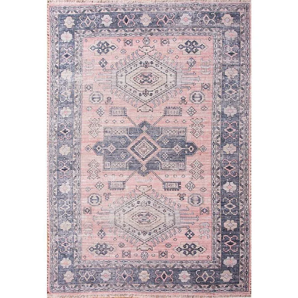Abacasa Tala Coral and Blue 5 ft. x 8 ft. Area Rug - 32-009-5x8