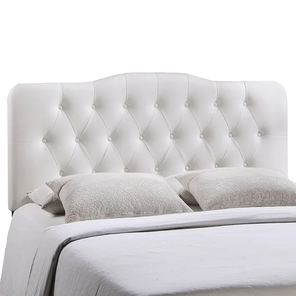 Modway Annabel Queen Vinyl Headboard - White