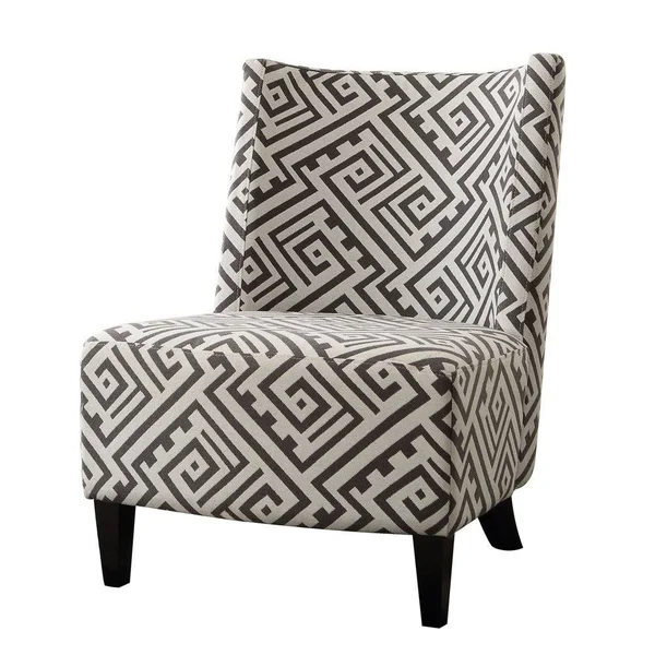 Furniture of America Kacie Contemporary Maze Patterned Accent Chair