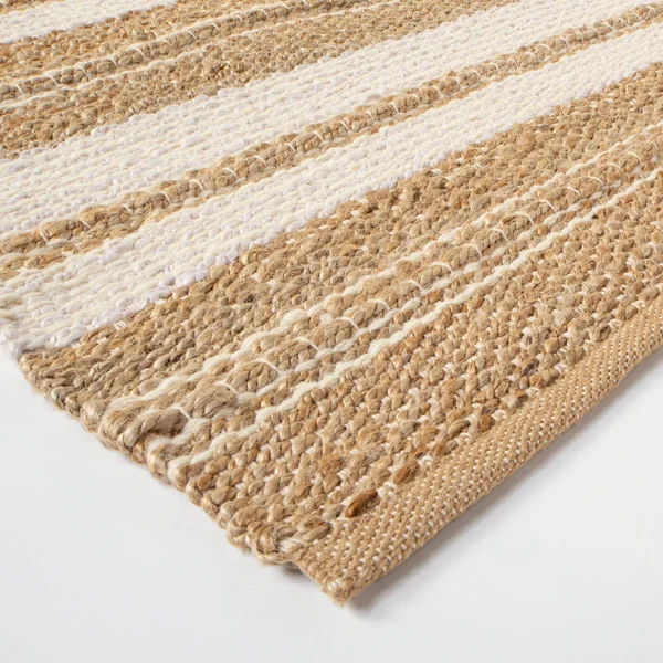 7&x10& Riverton Hand Woven Striped Area Rug Tan - Threshold Designed with Studio McGee