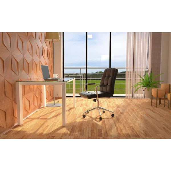 Boss B331-BK Modern Office Chair, chrome Arms, Black