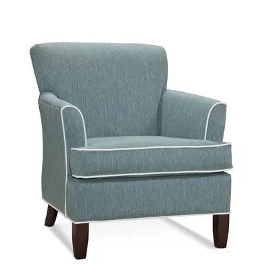 Sloane Armchair Braxton Culler Upholstery: White Solid, Finish: Antique Cottage White - Wood