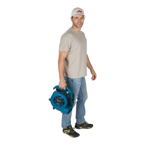 Xpower P-230at 1/4 HP 925 CFM 3-Speed Mini Air Mover/Floor Dryer/Utility Blower Fan with Timer and Power Outlets
