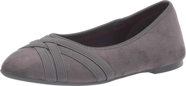 Women's Skechers Cleo Lane Change Flat, Size: 5.5, Charcoal