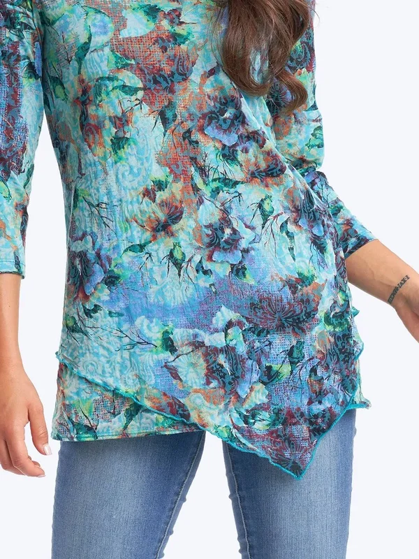 Becki Cotton Burnout Devon Tunic- Wash, Xs