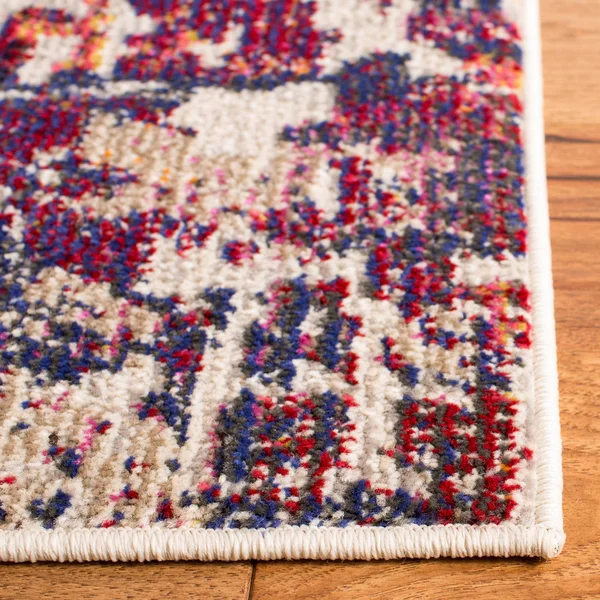 Safavieh Madison Red/Light Blue 8 ft. x 10 ft. Area Rug