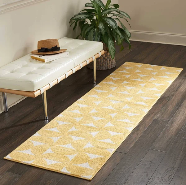 Nourison Harper DS301 Area Rug, Yellow, 8& x 10&