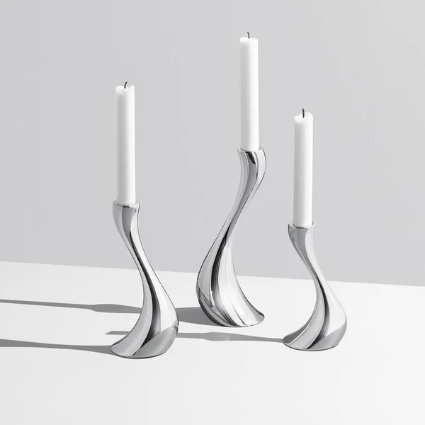 Georg Jensen - Cobra Candleholder - 3 Piece Set