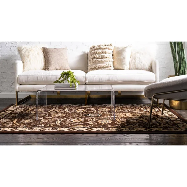 Unique Loom Cape Cod Espahan Area Rug (10& x 13& - Brown)