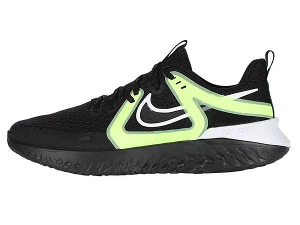 Nike Legend React 2 Men's Shoes Black/Black/White/Ghost Green : 15 D