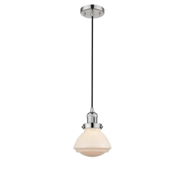 Innovations Lighting Olean 1 Light Mini Pendant 201C PN G321 (Nickel)