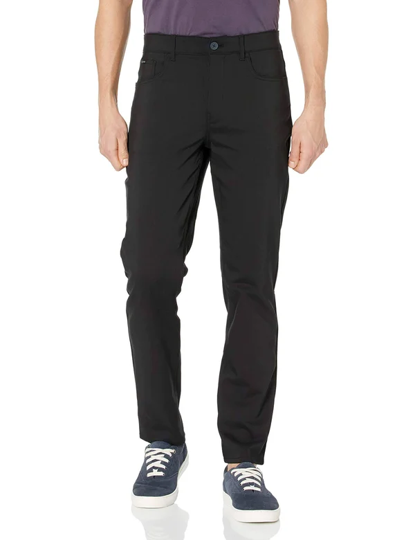 Calvin Klein Men's CK Move 365 Slim-Fit Performance Stretch Pants - Black
