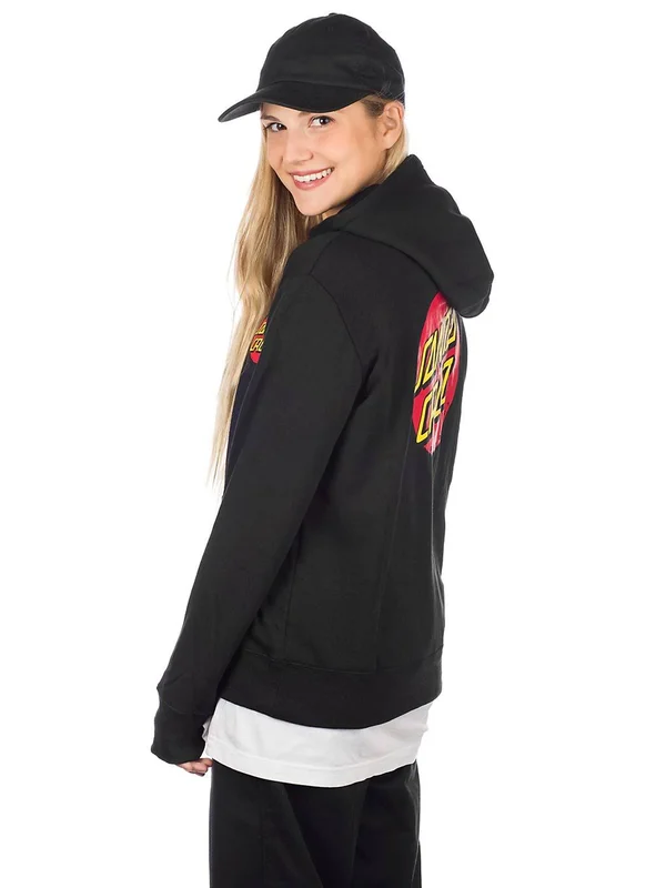 Santa Cruz Black Classic Dot Womens Hoody