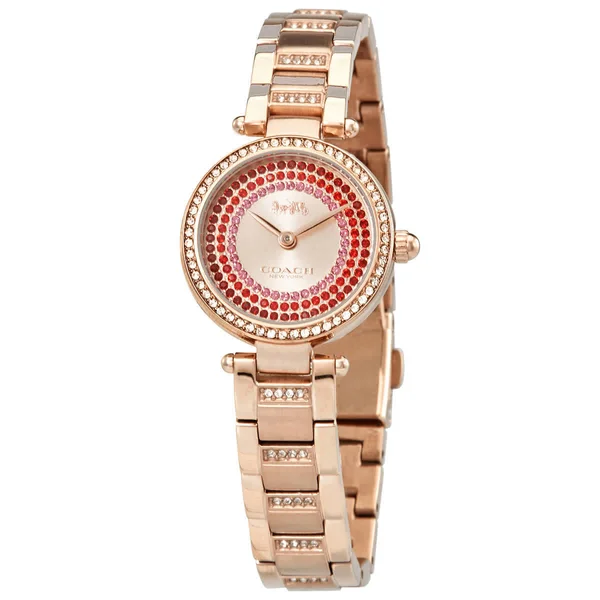 Coach Park Quartz Rose Dial Ladies Watch 14503669 - Quartz Movement, Stainless Steel with Crystal-set Links Strap, 26 mm Case in