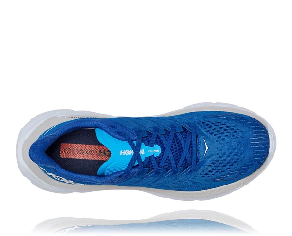 Hoka One One Men's Clifton Edge Shoe - 9 - Turkish Sea - White