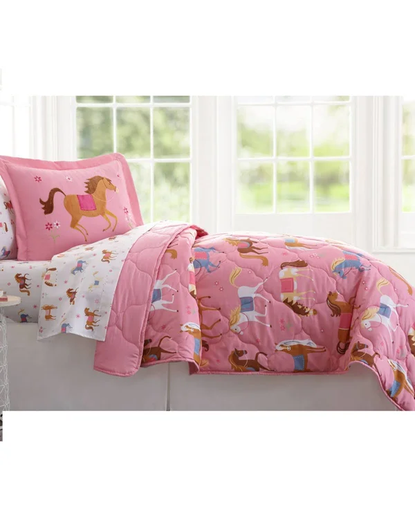 Wildkin Horses Microfiber Sheet Set - Twin