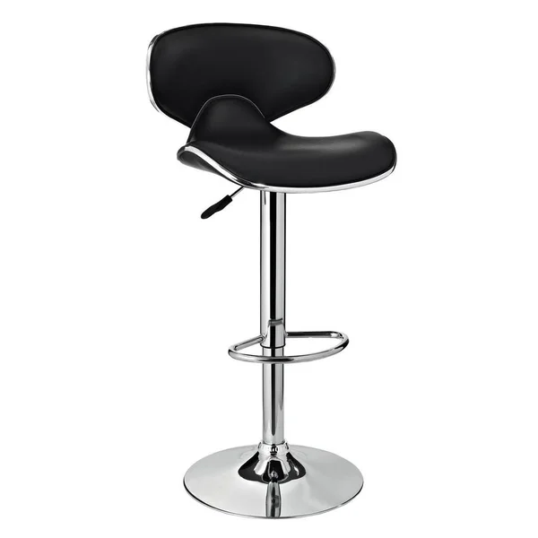 Powell Furniture Chrome Bar Stool - Black
