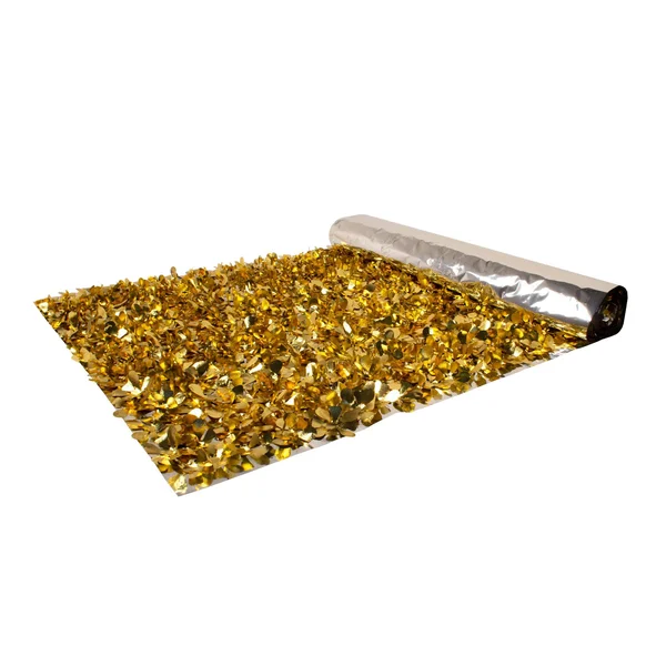 15& Gold and Silver Contemporary Floral Sheeting Party Streamers