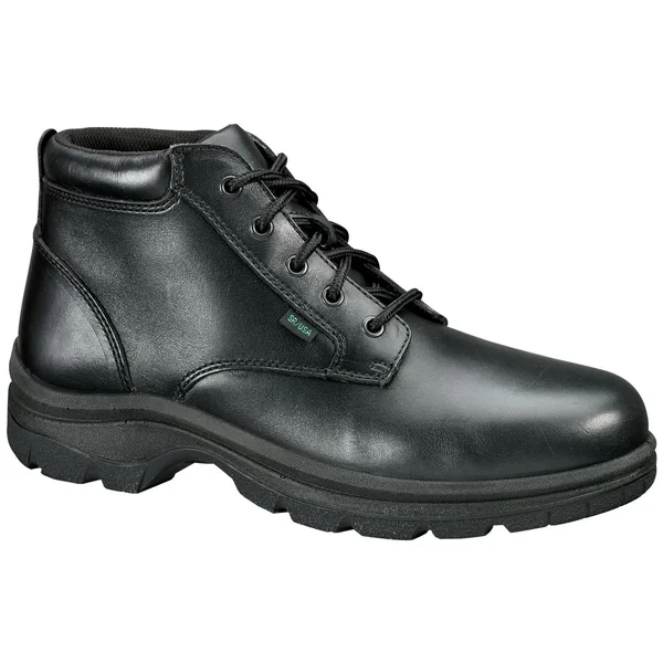 Thorogood Men's Plain Toe Chukka - 8.5 2E, Black