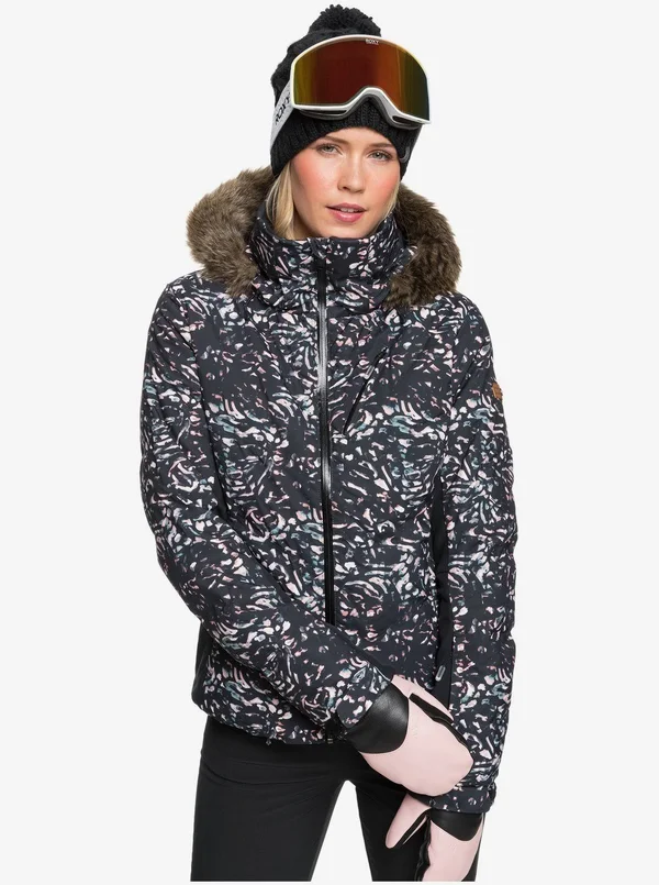 Roxy Women's Snowstorm Snow Jacket, Medium, Bright White