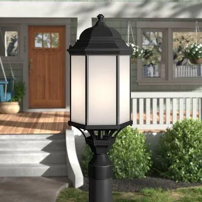 Abernethy 1 -Light 44552x22 H Hardwired Lantern Head Andover Mills Finish: Black, Bulb Included: No