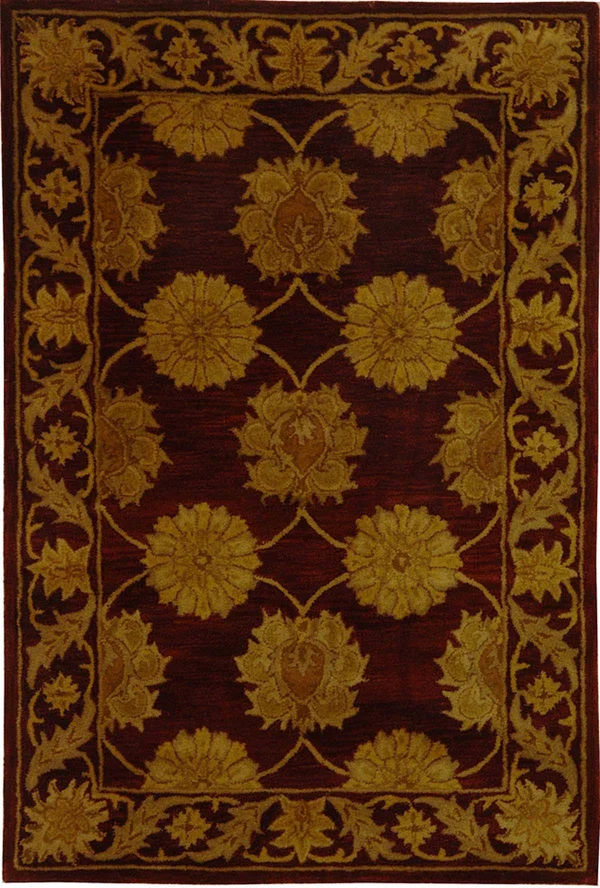 Safavieh Heritage HG314B Maroon Rug 4&6x22 x 6&6x22 Oval
