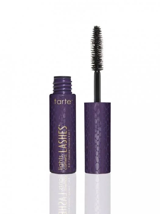tarte to go deluxe lights, camera, lashes 4-in-1 mascara - black