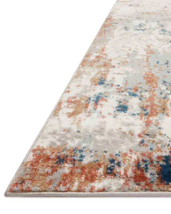 Loloi II Bianca BIA-03 Ivory Multi Rug - 6 ft 7 in x 9 ft 2 in