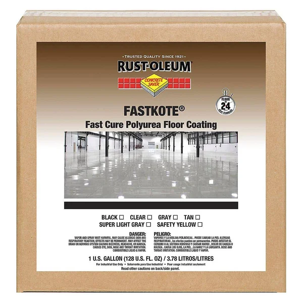 Rust-Oleum High Gloss Polyurea Floor Coating - Safety Yellow, 1 gal. 277498