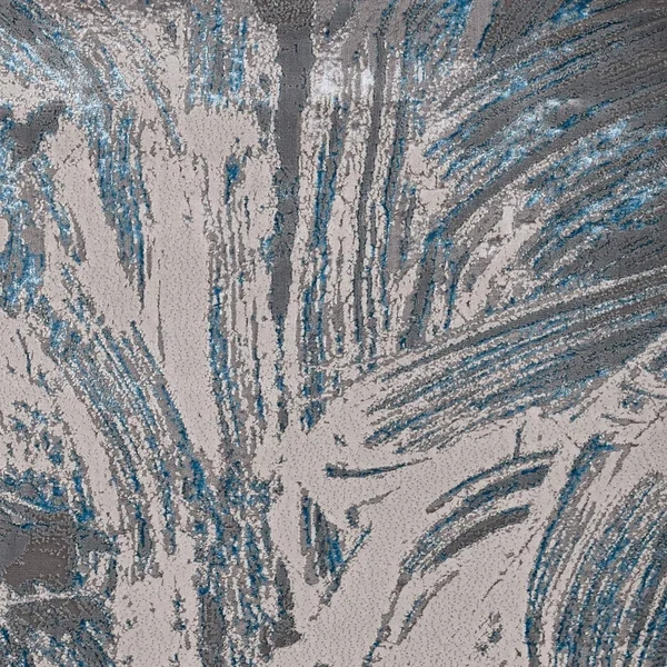 Kas Luna 7130 Silver/Blue Stroked Area Rug 7&10x22 x 10&10x22