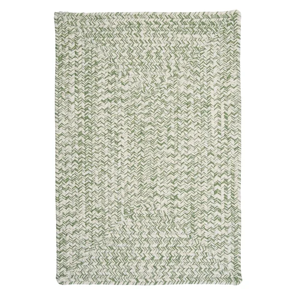 Ocean&s Edge Braided Outdoor Rug - 5& x 7& - Grass Green