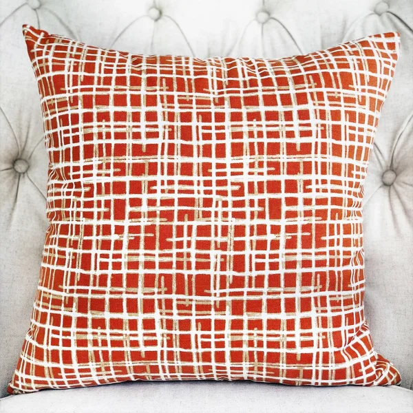 Plutus Spiced Fields Orange and Beige Luxury Throw Pillow 26x22L x26x22W