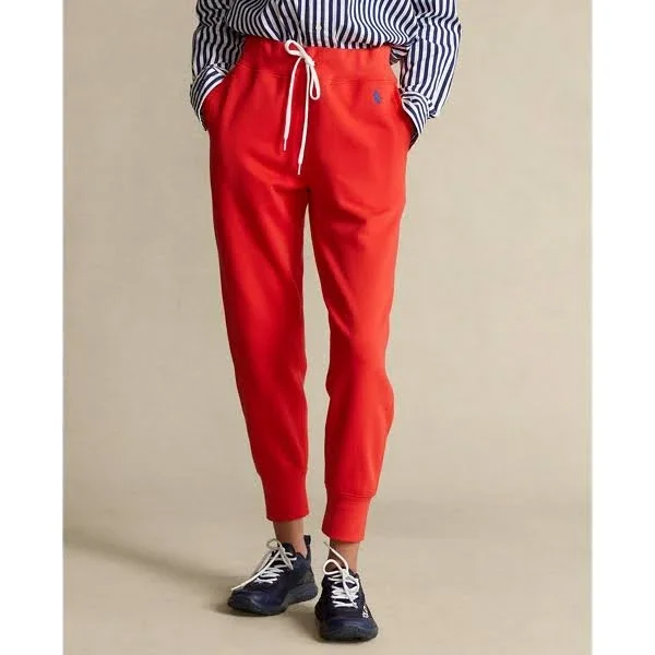 Ralph Lauren Women's Fleece Sweatpant - Size L in Bright Hibiscus