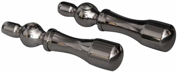 Barclay 4064-ML2-CP Elephant Spout Riser Showerhead Hand Shower Metal Lever Handles Chrome