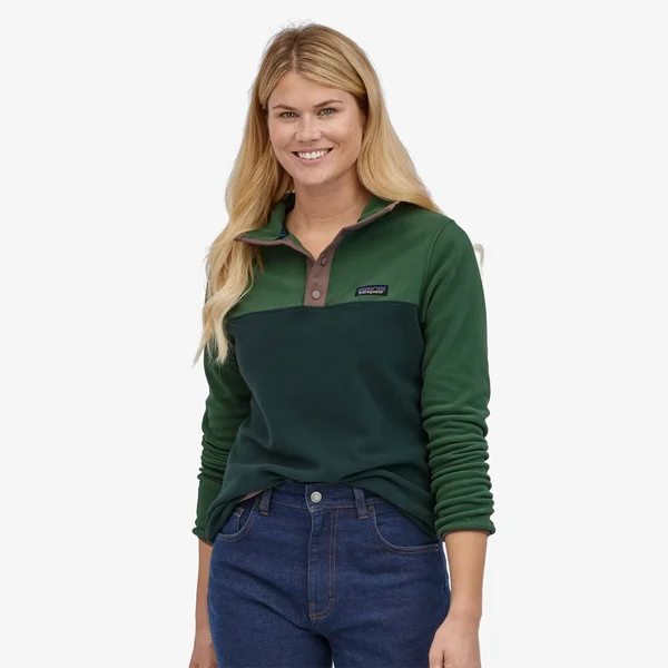 Patagonia Women's Micro D Snap-T Pullover Northern Green - S