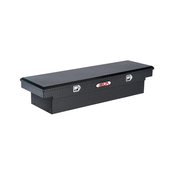 Delta 1-301000 Aluminum Single Lid Deep Full-Size Crossover Truck Box (Bright)