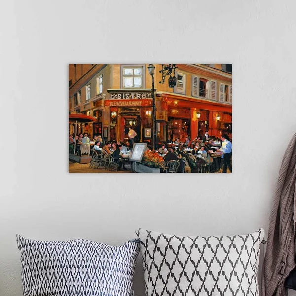 Bistro I, Canvas Wall Art, 24x16, Great Big Canvas