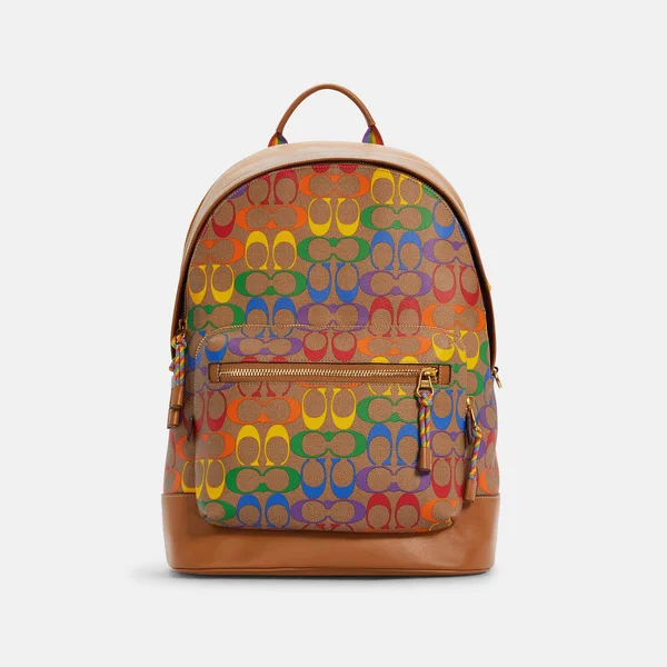 Coach Bags, Coach Backpack Large Rainbow Multicolor, Color: Brown/Yellow, Size: Large, Marlenis_1973's Closet